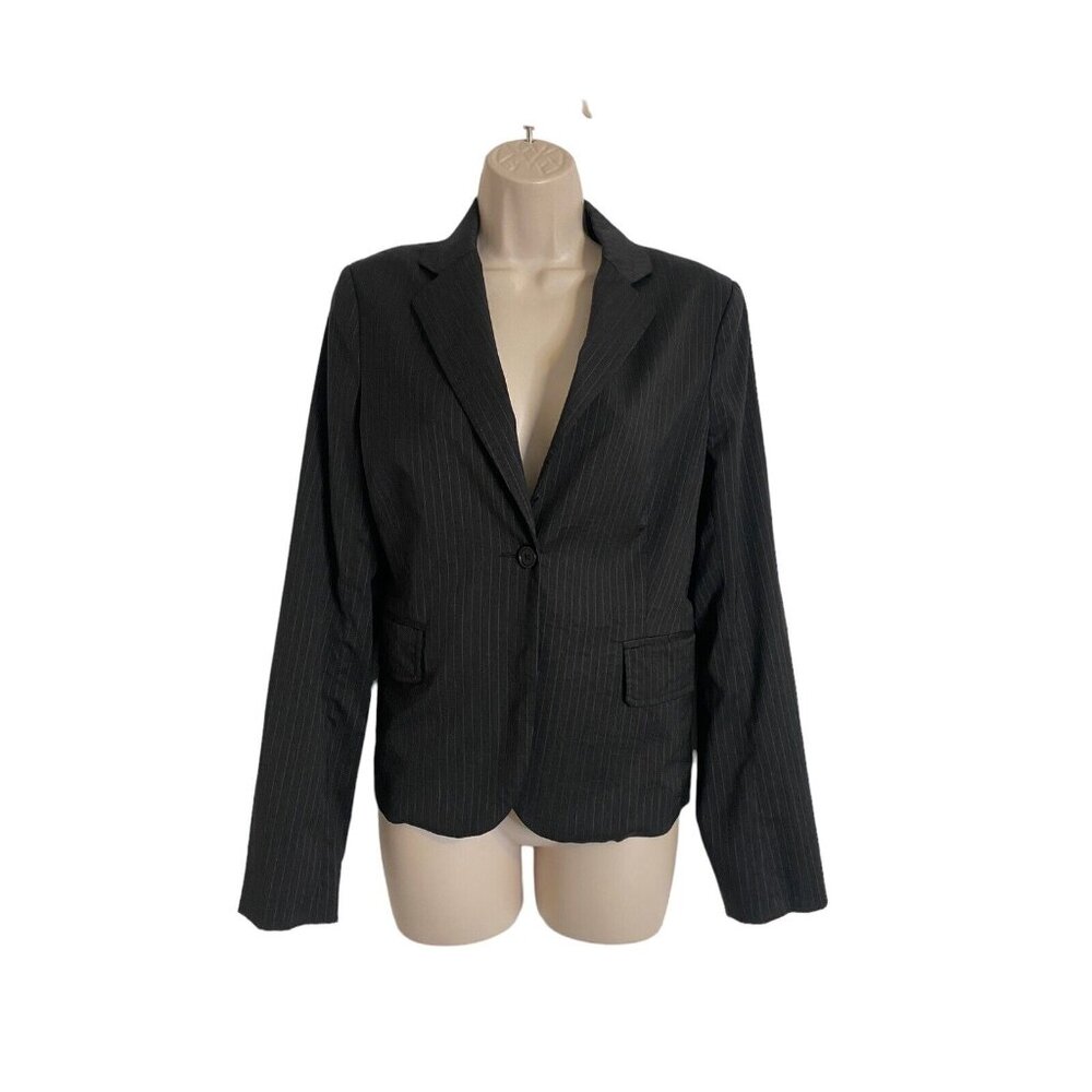 Barneys New York Womens Blazer Jacket Size 4 Virgin Wool Lined Inside Pockets